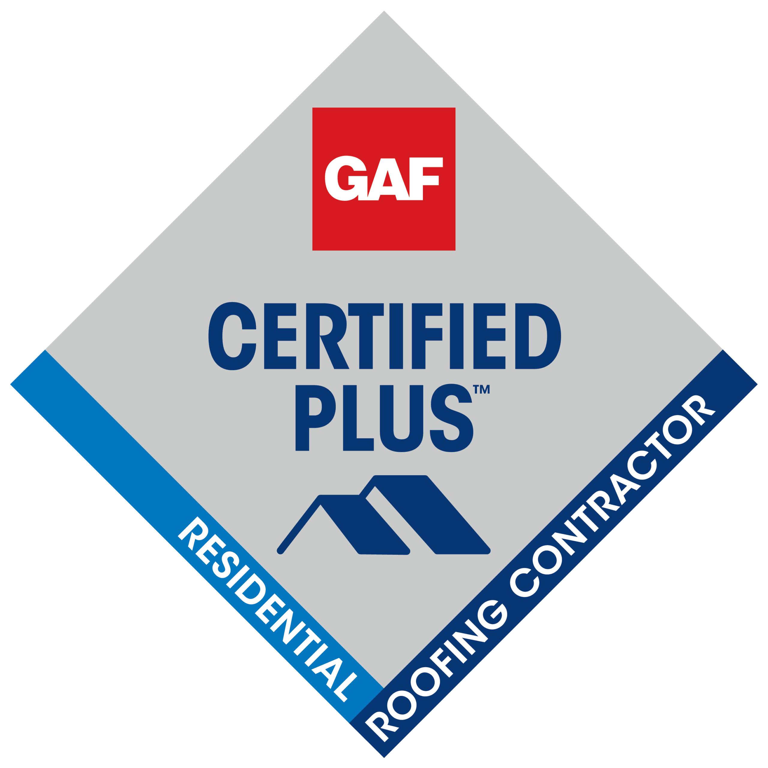 GAF certified logo